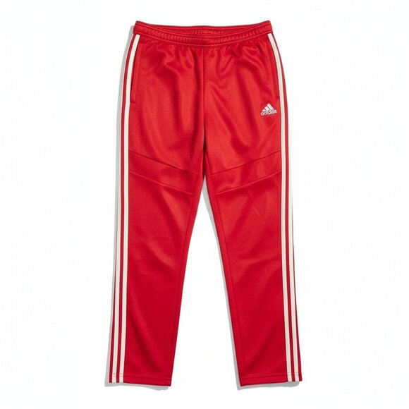 Adidas Climacool Women's M Red White Athletic Jogger 3-Stripe Zip Ankle - Picture 1 of 15